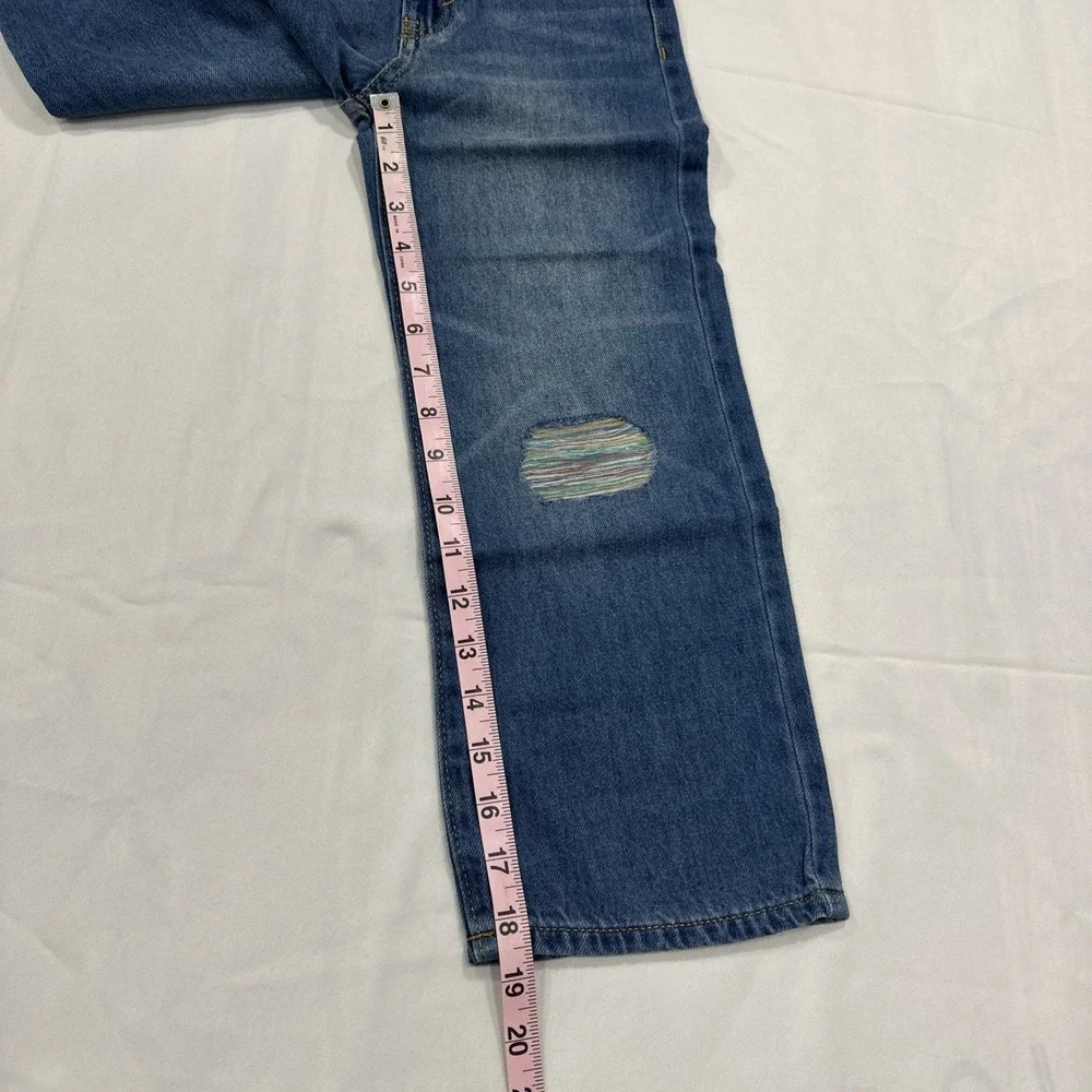 Lot of 2 Levi Girl's Wide Leg Pants Stretch Adjustable Waist Jeans Size 6 NWT